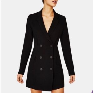Bershka black blazer dress